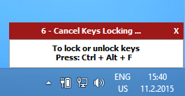 keyfreeze countdown popup