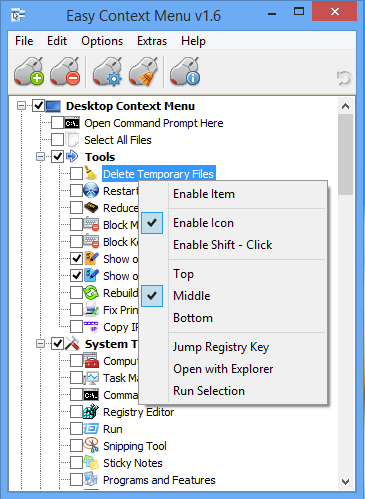 BlueLife ContextMenu screenshot