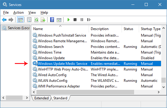 Windows services