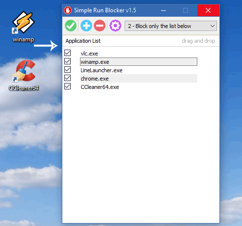 Simple run blocker add App