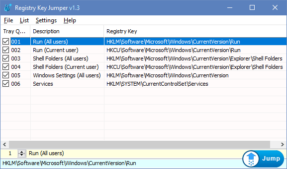 Windows 8 Registry Key Jumper full