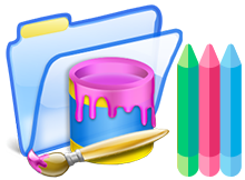 colorful folder with Folder Painter