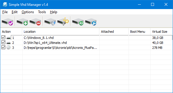 Simple VHD manager Add a file