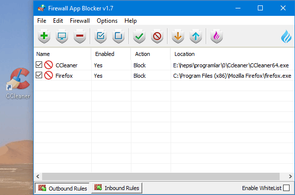 Windows 8 Firewall App Blocker full