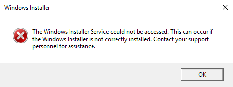 Windows Installer Errror