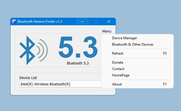 Bluetooth version finder main