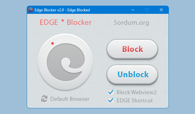 Edge blocked