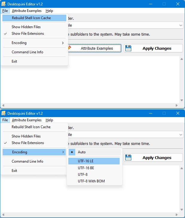 Rebuild shell icon cache